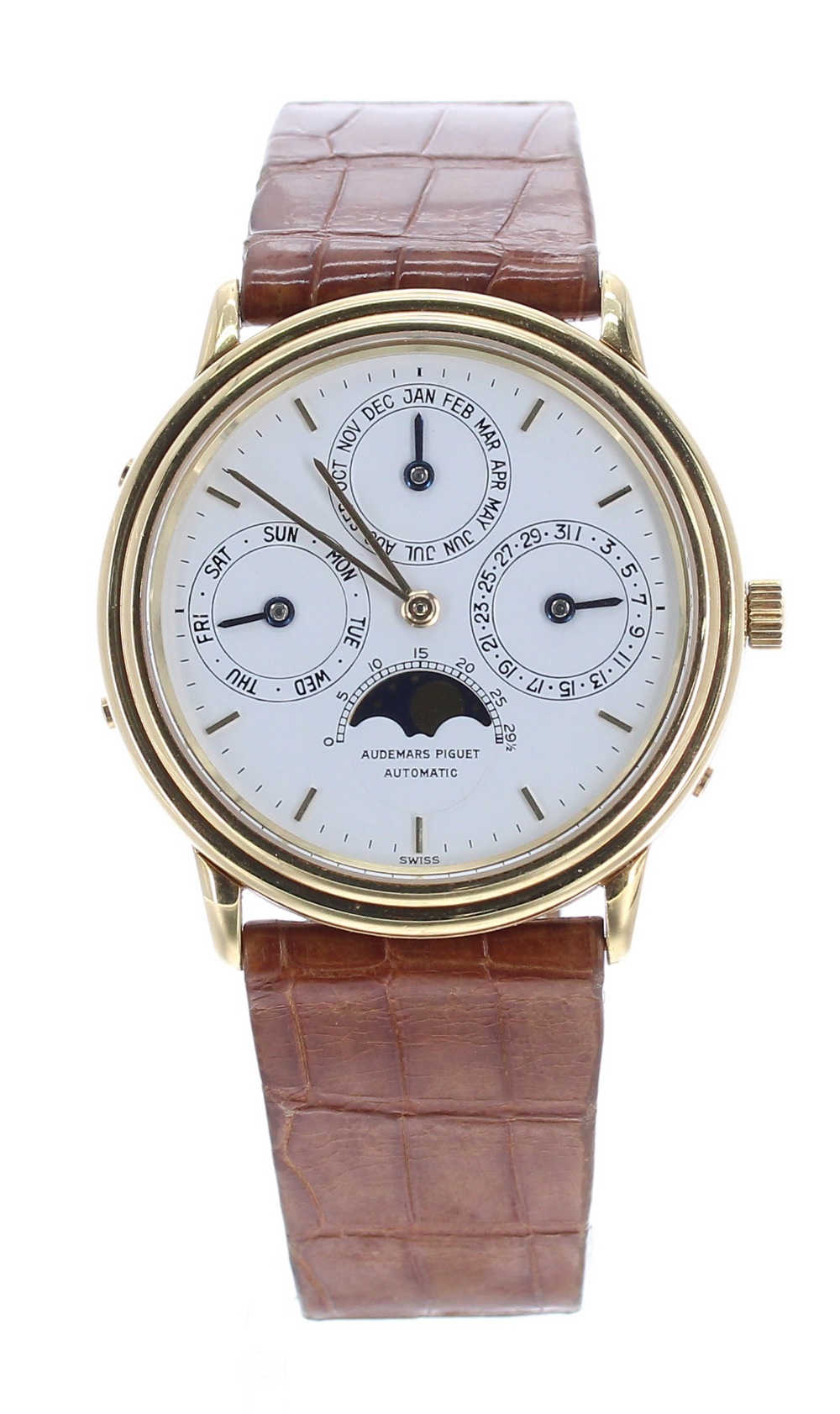 Fine Audemars Piguet Quantieme Perpetual Calendar 18ct automatic gentleman's wristwatch, ref.