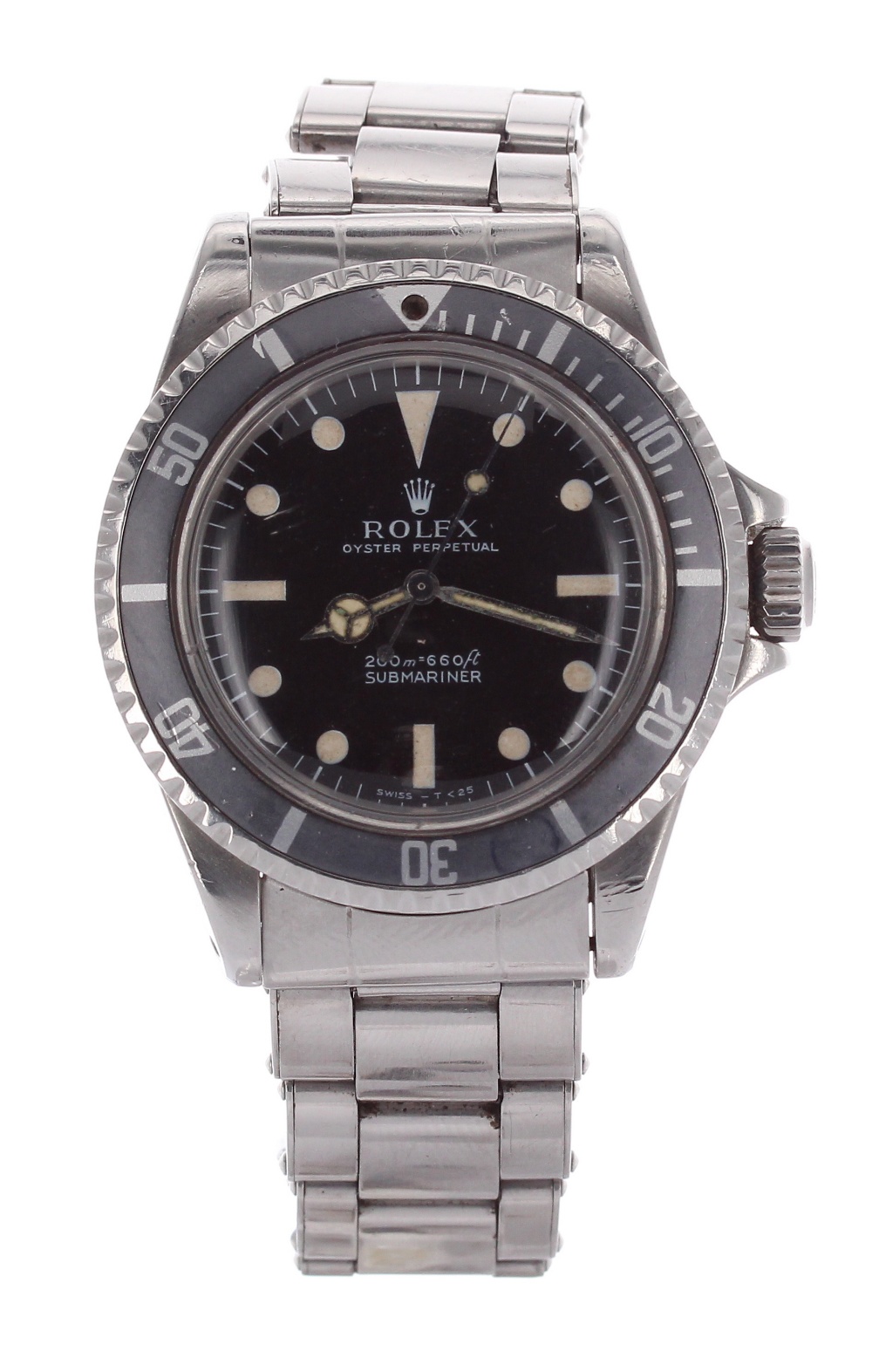 Rolex Oyster Perpetual Submariner (metres first) stainless steel gentleman's bracelet watch, ref.