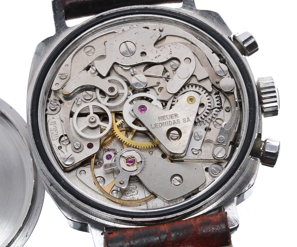 Heuer Camaro chronograph stainless steel gentleman's wristwatch, ref. 73443, serial no. 213xxx, - Image 3 of 4