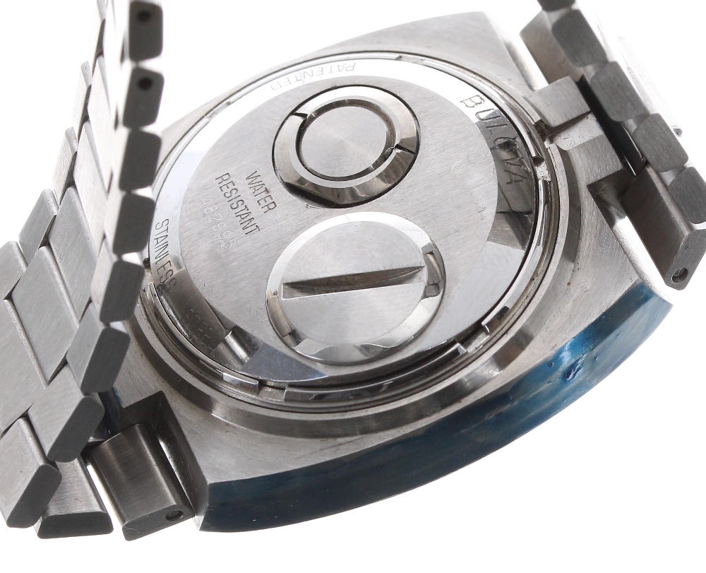 Bulova Accutron Spaceview stainless steel gentleman's bracelet watch, ref. 7369, no. 482995, circa - Image 3 of 5