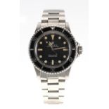 Rolex Oyster Perpetual Submariner (metres first) stainless steel gentleman's bracelet watch, ref.