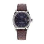 Rolex Oyster Perpetual Date stainless steel gentleman's wristwatch, ref. 1500, circa 1975, serial
