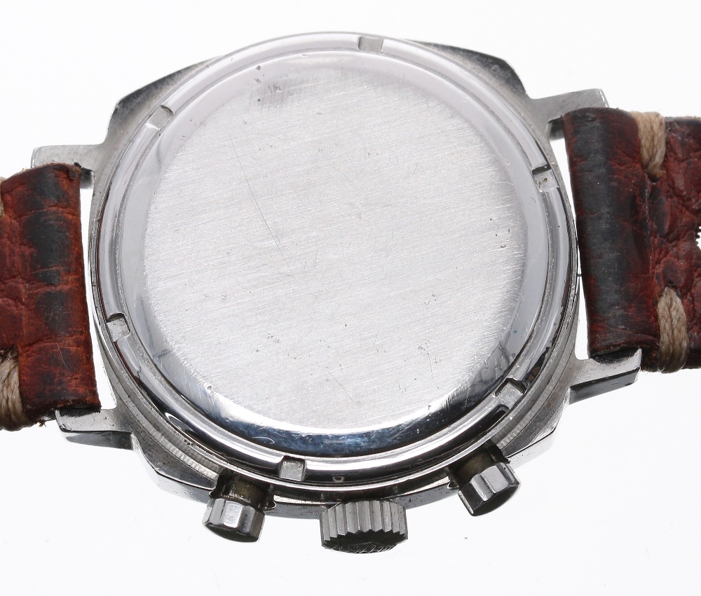 Heuer Camaro chronograph stainless steel gentleman's wristwatch, ref. 73443, serial no. 213xxx, - Image 2 of 4