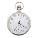 Railway Interest - silver lever pocket watch with 'LNER' presentation inscription dated 1934,