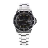 Rolex Oyster Perpetual Date 'Single Red' Submariner stainless steel gentleman's bracelet watch, ref.