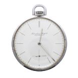 International Watch Co Shaffhausen (IWC) stainless steel slim lever dress pocket watch, circa