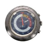 Memosail Regatta countdown chronograph gentleman's wristwatch, circular blue dial with white
