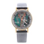 Bulova Accutron Spaceview gold plated and stainless steel gentleman's wristwatch, ref. 891-2, no.