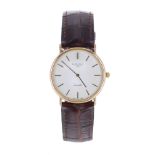 Longines Quartz gold plated gentleman's wristwatch, ref. L47202 128, white dial with baton
