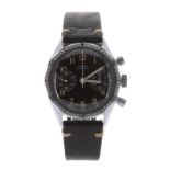 Junghans 88 Military issue pilot's chronograph stainless steel gentleman's wristwatch, circa