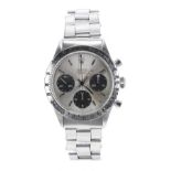 Rare and fine Rolex Cosmograph Daytona stainless steel gentleman's bracelet watch, ref. 6239,