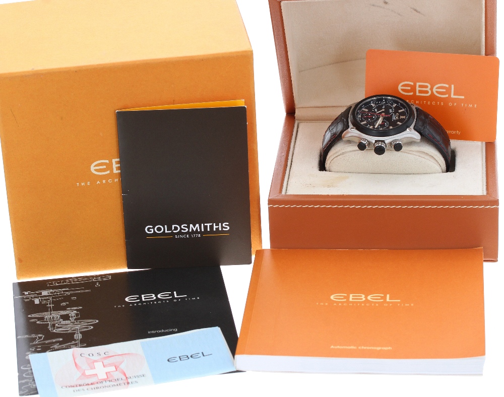 Ebel 911 BTR Chronometer Chronograph automatic stainless steel gentleman's wristwatch, ref. - Image 2 of 3