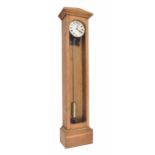 Hipp Toggle home built Electric master clock, the 6.25" silvered dial inscribed Synchronome,