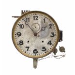 Rare Carl Bohmeyer German electric master clock movement, identified by the letters C B H within a