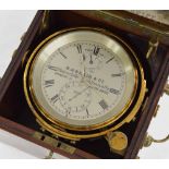 Good two day marine chronometer, the 3.75" silvered dial signed and inscribed H.G. Blair & Co.