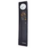 Synchronome power station regulator electric master clock, the 6.25" silvered dial within a black
