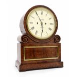 English oak drumhead double fusee bracket clock, the 8" cream dial signed Barwise, London, within