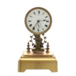 Eureka Clock Company of London 1906 electric mantel clock, the two ball movement supported by