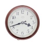 Synchronome Electric 6" 30 second impulse slave clock, with cream twelve hour Arabic numerals