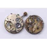 Two repeater pocket watch movements for repair