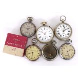 Quantity of chrome/nickel cased pocket watches mostly at fault and for repair to include Ingersoll