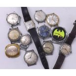 Twelve assorted gentleman's wristwatches to include Rotary, Kienzle, Mondaine, Montine, Camy (12) (