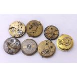 Quantity of pocket watch movements to include Hebdomas Patent 8 days, Octavia Watch Co. U.S.A.P.