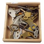 Collection of assorted clock keys, 30 approx