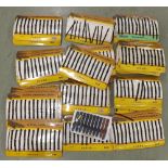 Large quantity of various wristwatch straps