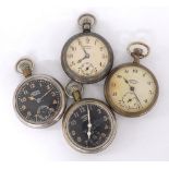 Four Ingersoll pocket watches to include Ingersoll Crown, Ingersoll Leader, Ingersoll Leader