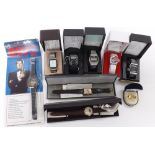 Seven various Zeon wristwatches including a 007 James Bond quartz wristwatch with original