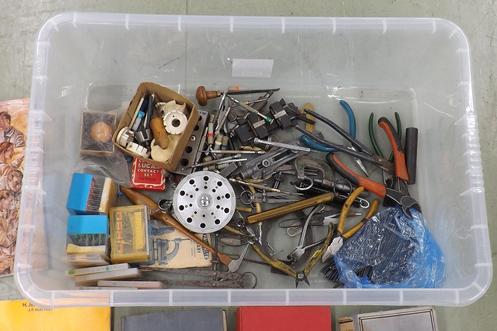 Quantity of various tools from a watchmaker's workshop; together with related books to include ' - Image 2 of 2