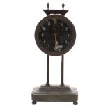Silent Kee-Less Watson Clock Company mystery/gravity clock, the alloy cased clock movement