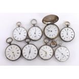 Eight cylinder pocket watches to include a hunter example (8)