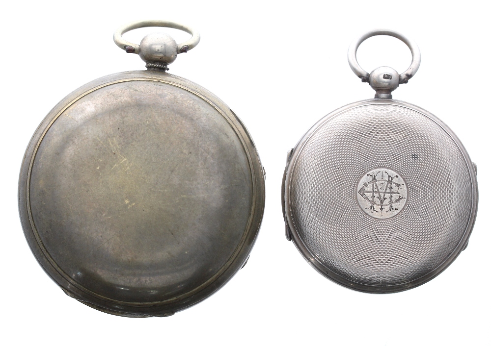 18th century fusee verge pocket watch, the movement signed Favre fils au Locle, with pierced - Image 2 of 3