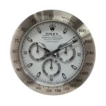 Advertising quartz wall clock, 13.25'' approx