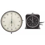 Junghans circa 1930s ten minute/sixty second wall timer, in an 8" diameter metal case; also a Smiths