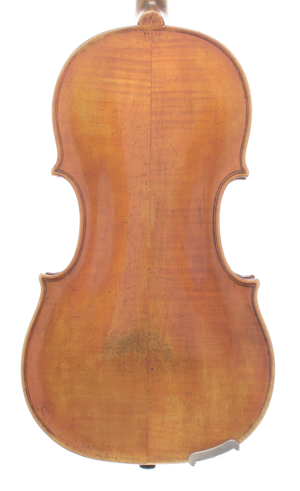 Irish violin by and labelled Made by Thos. Perry and Wm Wilkinson, Musical Instrument Makers, no. 4, - Image 2 of 3