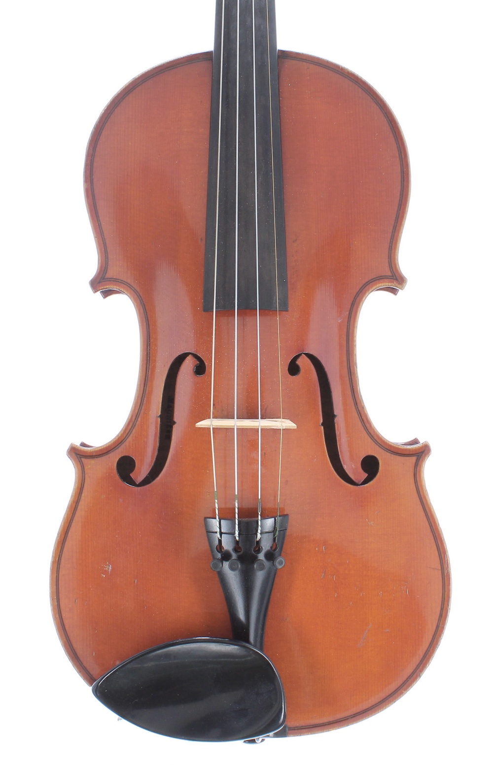 Good French violin labelled Lutherie Artistique, Gabriel Magniere, Luthier, Mirecourt, 1890, no.