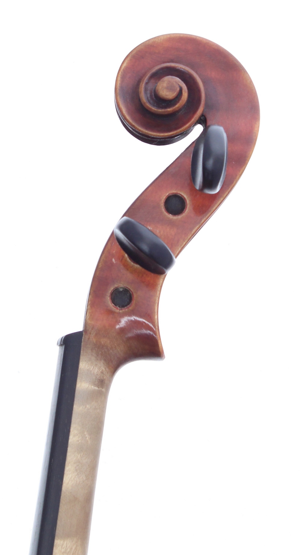 Violin labelled Leon Mougenot, Mirecourt, no. 377, annee 1923, 14 1/8", 35.90cm - Image 3 of 3