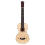 Contemporary Manuel Raimundo Romantica 1800 Lacotte guitar, made in Spain; Back and sides: natural