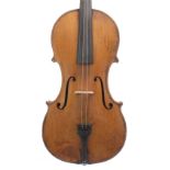 Good large German tenor viola by and labelled Hermann Ritter invenit, privileg.K.A. Horlein fecit.