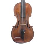 Interesting 18th century violin labelled Ignatio Penze, cun Italia, la Cremon.Ao. 1738, the one