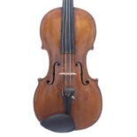 Late 18th century Austrian violin by and labelled Johann Christoph Leidolff, Lauten und Geigenmacher