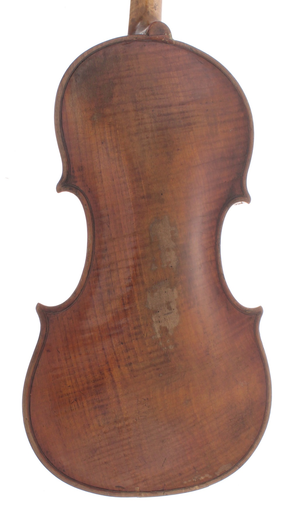 Interesting late 18th/early 19th century English violin in need of restoration and bearing a - Image 3 of 6
