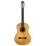 1966 Juan Alvarez for Arcangel Fernandez guitar, made in Spain; Back and sides: Indian rosewood;