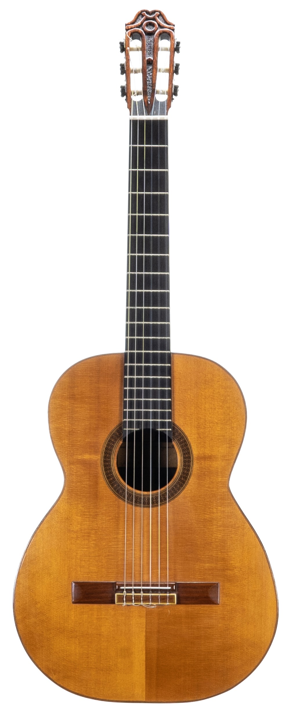 1976 Albert Bayliss classical guitar, made in Kingswinford, England; Back and sides: rosewood,