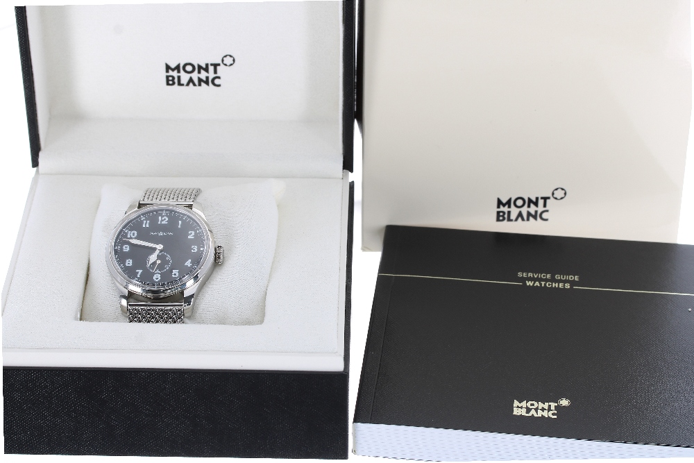 Montblanc 1858 Military style oversized automatic gentleman's wristwatch, ref. 7389, circa 2019,