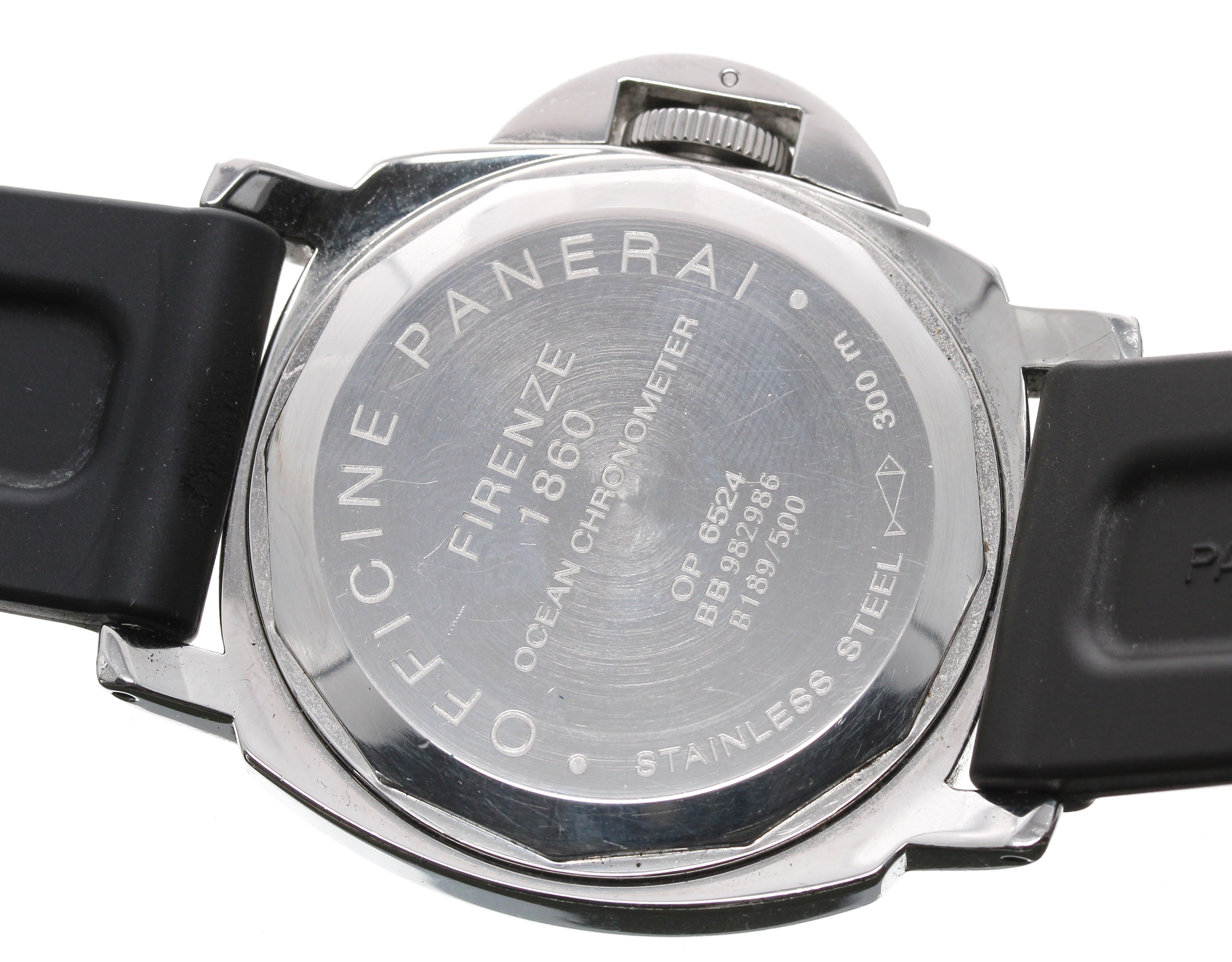 Panerai Luminor GMT (B Series) automatic stainless steel gentleman's wristwatch - Image 2 of 2