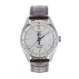 Tag Heuer Carrera Twin-Time GMT Calibre 7 automatic stainless steel gentleman's wristwatch, ref.